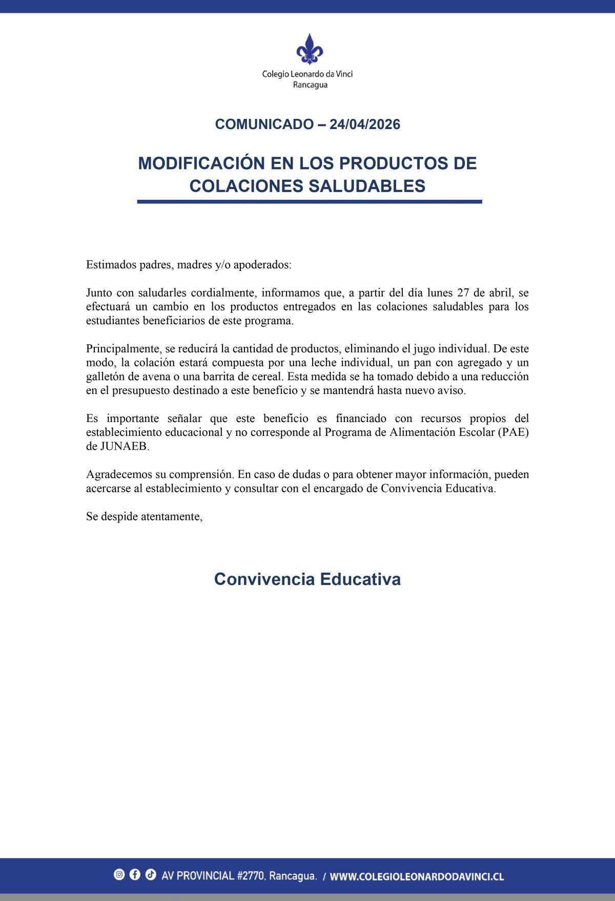 No se encontro el archivo